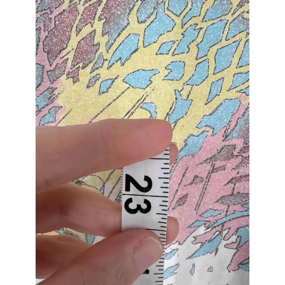 Journey Shirt Womens XS White Graphic Tee Band Music Colorful 80s Houston - Picture 7 of 8